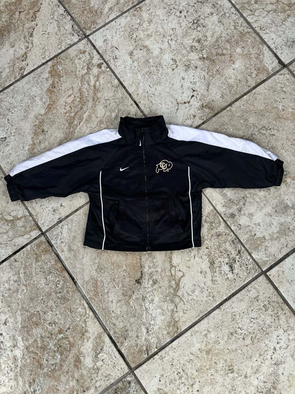 Nike Colorado Buffaloes Toddler Full Zip Track Jacket Black White